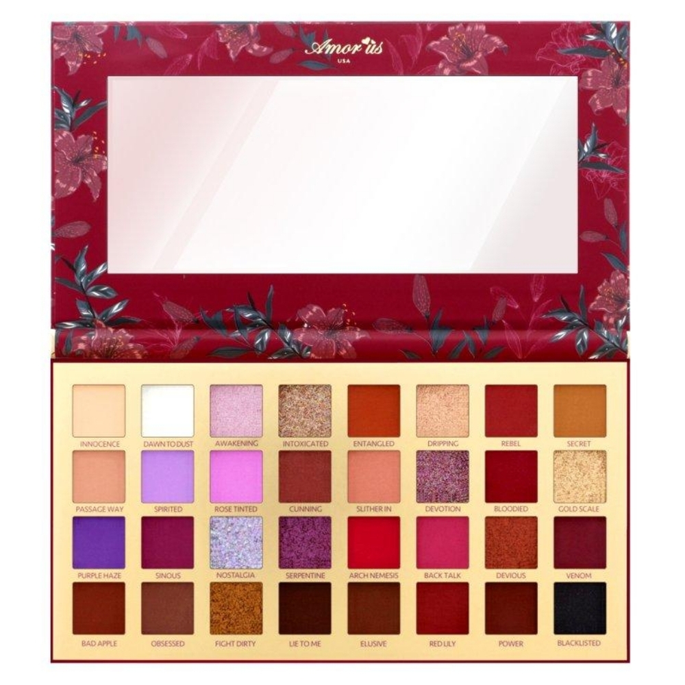 35-Color Eyeshadow Palette in Burgundy